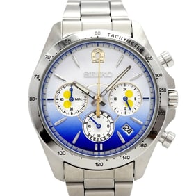 Seiko Shinkansen 0 Hikari Watch 8T63-03Z0 Blue Dial Men's