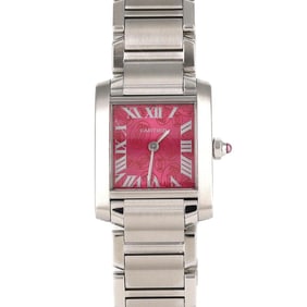 Cartier Tank Française Small Watch, 2006 Christmas Limited Edition, W51030Q3, Stainless Steel,