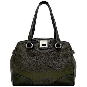 Celine Tote Bag ec-24508 Brown Leather CELINE Plate Grained Men's Women's