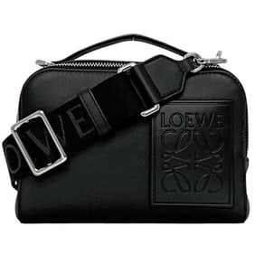 LOEWE Shoulder Bag/Camera Bag f-24566 Black Anagram C565R41X04 1100 Leather 062525 Crossbody Men's