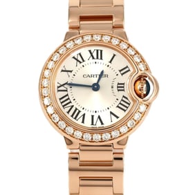 Cartier Ballon Bleu PG D WE9002Z3 PG/RG Quartz Watch