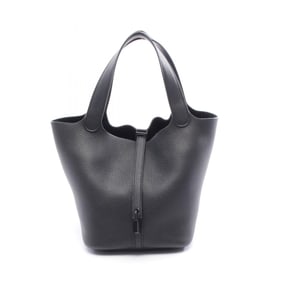 Hermes Hermès Picotin Lock MM So Black handbag, Taurillon Clemence leather, women's, black
