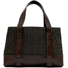 Celine handbag ec-24525 brown C Macadam canvas and leather MC 99/2 CELINE Mini Hand freestanding bag
