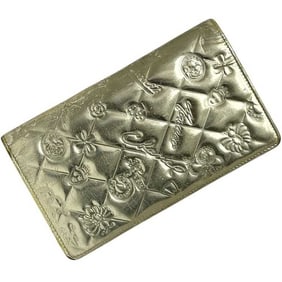 Chanel Bifold Long Wallet ec-24537 Gold Icon Symbol Charm A37151 1 Patent Leather 11939509 CHANEL