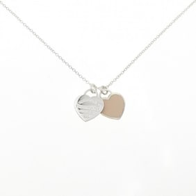 Tiffany Return to Mini Double Heart Tag Necklace