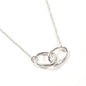 TIFFANY & Co. Tiffany Double Loop Elsa Peretti Necklace in 925 Sterling Silver for Women