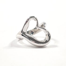 TIFFANY & Co. Tiffany Heart Elsa Peretti Ring, 925 Sterling Silver, 8.5mm, Women's