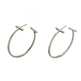 Tiffany T-wire earrings in 18K white gold for women