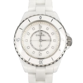 Chanel J12 33mm Ceramic 12P Watch H5704 Quartz