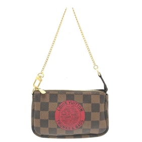 LOUIS VUITTON N58011 Mini Pochette Accessoires T&B Bag Accessory Pouch Damier Canvas Women's Ebene