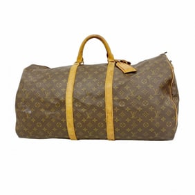 Louis Vuitton Monogram Keepall 60 Boston Bag M41422 Brown Men's/Women's P1825351