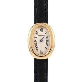 Cartier Mini Baignoire YG W1510956 Quartz Watch
