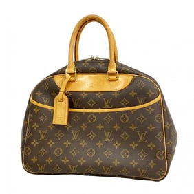 Louis Vuitton Monogram Deauville Handbag M47270 Brown Women's