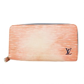 Louis Vuitton Epi Denim Zippy Wallet M64078 Rouge Women's