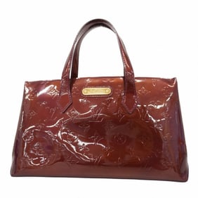 Louis Vuitton Vernis Wilshire PM Handbag M91644 Rouge Fauvist for Women
