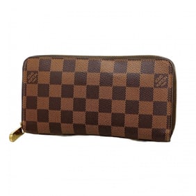 Louis Vuitton Damier Zippy Wallet N60015 Ebene Long for Men and Women