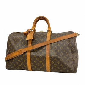 Louis Vuitton Monogram Keepall Bandouliere 50 Boston Bag M41416 Brown Men's Women's P1782716