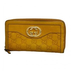 Gucci Long Wallet Guccissima Interlocking G 308012 Leather Yellow Men's Women's P1775421