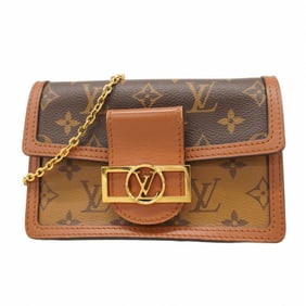 Louis Vuitton Monogram Reverse Portefeuille Dauphine Shoulder Bag M68746 Brown Women's P1773697