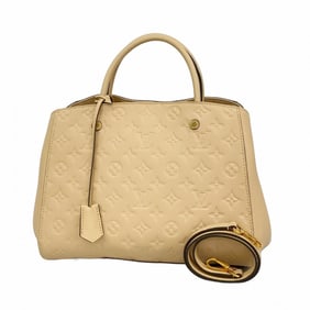 Louis Vuitton Monogram Empreinte Montaigne MM Handbag M41152 Dune 2-Way Bag for Women P1765959