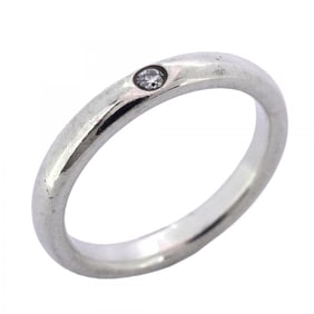 Tiffany Stacking Band Ring, 1PD, Silver 925, Diamond, Size 7.5, Women's, P1720650