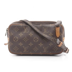 Louis Vuitton Marly Bandouliere Monogram Shoulder Bag, Coated Canvas and Leather, Women's, Brown,