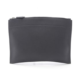 Hermes Bazaar MM Pochette Clutch Bag Togo Men's Black