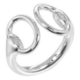 Hermes Hermès Nausicaa ring, size 9.5, sterling silver, approximately 5.4g, for women