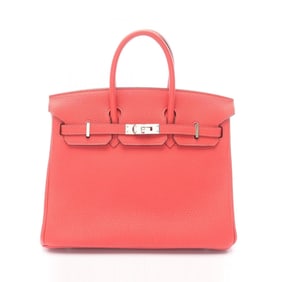 Hermes Hermès Birkin 25 Rouge Pivoine Handbag Togo Women's Red
