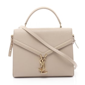 Yves Saint Laurent Saint Laurent Paris Cassandra handbag, leather, women's, beige, 623931
