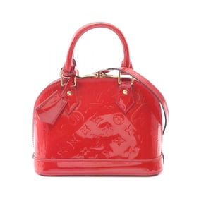Louis Vuitton Alma BB Monogram Vernis Pomme d'Amour Handbag, Leather, Women's, Red, M91606