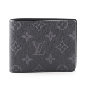 Louis Vuitton Portefeuille Multiple Monogram Eclipse Bifold Wallet, Leather, Men's, Black, M61695