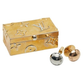 Louis Vuitton Boucle de Reuille Crew Stud Earrings M64897 in Gold, Silver, and Pink Gold Plated