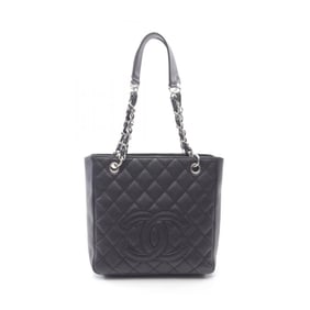 CHANEL Matelasse PST Tote Bag in Caviar (Grained Calfskin) for Women, Black