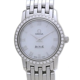 OMEGA De Ville Prestige Diamond Bezel 4575.71.00 Women's Stainless Steel Watch 40161