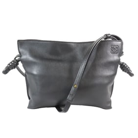 LOEWE Flamenco Clutch Mini 2-Way Clutch/Shoulder Bag Anagram A411FC2 Black Women's