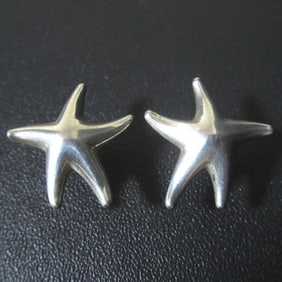 Tiffany & Co. Starfish Stud Earrings 925SV Silver Women's