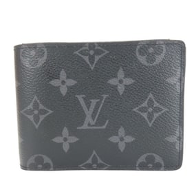 Louis Vuitton Portefeuille Multiple Wallet M62294 Monogram Eclipse Black Bifold Men's LOUIS VUITTON