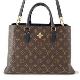 Louis Vuitton Monogram Flower Tote M43550 Shoulder Bag in Black