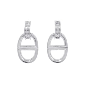 Hermes Chaine d'Ancre Reponse Earrings in SV925 Silver