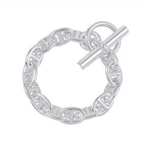 Hermes Chaine d'Ancre PM Bracelet, 14 links, SV925 silver.