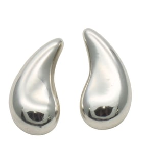 Tiffany & Co. Teardrop Earrings, SV925, approximately 2.2g, Silver, Elsa Peretti, Women's. TIFFANY