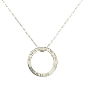 Tiffany & Co. 1837 Circle Necklace, SV925, approximately 3.8g, silver pendant for women.