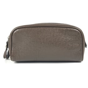 LOUIS VUITTON M32498 Taiga Truth Ivan Bag, Second Pouch with Handle, Leather, Grizzly Brown, Men's