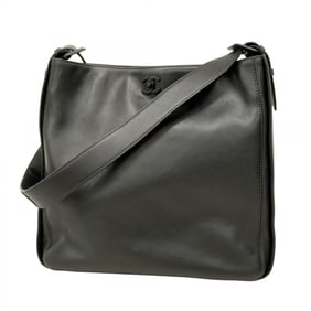 Chanel Lambskin Shoulder Bag, Black, Women's, P1732849
