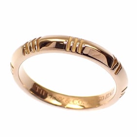 Tiffany Atlas X Closed Narrow Ring for Women, 18KPG, Size 9, 3.2g, 18K 750 Pink Gold