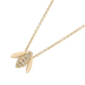 Christian Dior Rose Pre Quatreaux Bee Necklace with Diamonds in 18K White Gold (JROC95048)