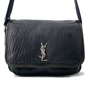 Yves Saint Laurent Niki Small Leather Shoulder Bag 776611 SAINT LAURENT PARIS Black
