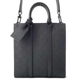 Louis Vuitton Monogram Taurillon Sac Plat Cross Handbag M59960 LOUIS VUITTON 2-way Black