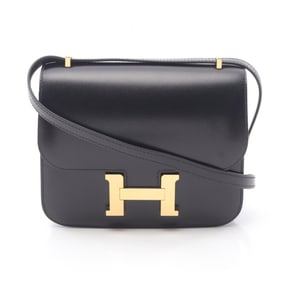 Hermes Hermès Constance 3 Mini Shoulder Bag in Calfskin Box Calf Leather, Black